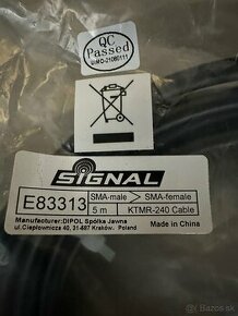 Koaxilny kabel Signal KTMR-240 Cable male/female - 1