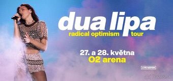 Predám lístky na Dua Lipa Praha Sedenie