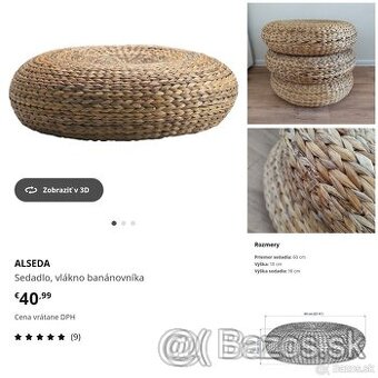 Alseda sedadlá Ikea