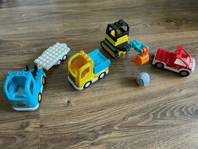 Lego Duplo bager, autá, hasiči - 1