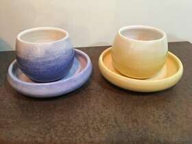 Originál ručne vyrobené keramické poháre