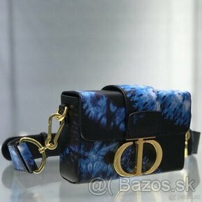 Dior Blue Tie & Smooth Calfskin 30 Montaigne Box Bag