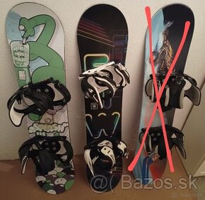 Detsky snowboard 118 cm, 120 cm a 121 cm