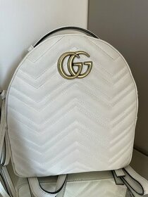 Biely ruksak Gucci Marmont