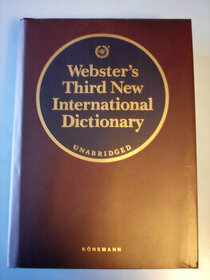 Predám obrovský anglický výkladový slovník Webster's Third - 1