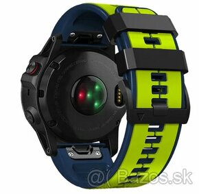 Remienok Easyfit pre Garmin Fenix 3,5X,6X,7X,26mm,green-blue - 1