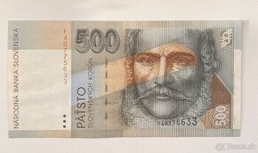 500 slovenských korún 1996