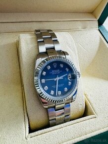 Rolex dámske modré hodinky oceľ 26mm komplet balenie