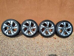 Predám kolesá 5x112 R20 Audi+letné pneumatiky