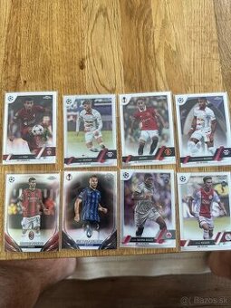 TOPPS CHROME FUTBALOVÉ ZBERATEĽSKÉ KARTY KARTIČKY