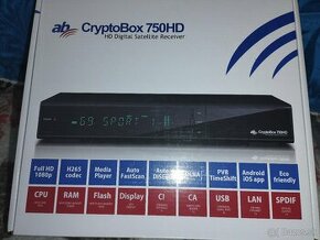 Predám Satelitný prijímač AB Cryptobox 750 HD