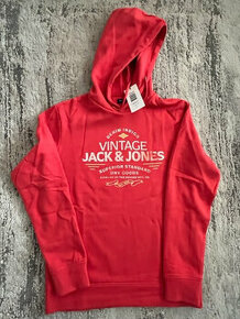 Pánska mikina JACK & JONES grenadínová