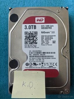 Nefunkčný hdd, 3TB WD red