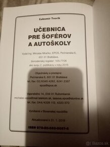 Učebnica autoškoly 2017 predám