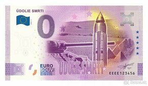 0 euro suvenirova bankovka Udolie smrti