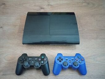 PS3 Superslim 500gb, 2 ovládače, 40hier