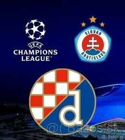 Slovan vs  Dinamo Zagreb vstupenky, lístky