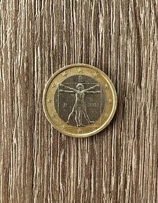 Vzácna chyborazba 1 Euro rok. 2002 Leonardo da Vinci - 1