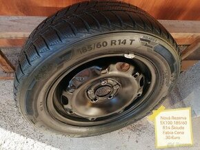 2 X Zimné pneumatiky 185/60 R14 Škoda Cena 30.€