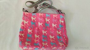 Nová ružová kabelka taška s pudlikmi psíky farebné