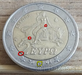 2 Euro 2002 "S" Grecko ražba Finland - nabídněte cenu. 05 - 1