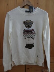 RALPH LAUREN BEAR damsky bavlneny luxusny sveter M