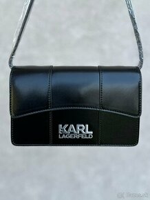 Menšia Crossbody kabelka Karl Lagerfeld - čierna - 1