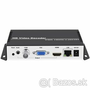 IP Video dekodér HDMI VGA CVBS Video Audio / RTMP HLS RTSP U