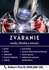 Kovovýroba.Zváranie hliníka, ocele a nereze - 1