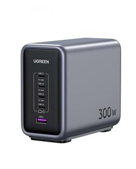 Stolní rychlonabíječka UGREEN USB-A & USB-C GaN 300W