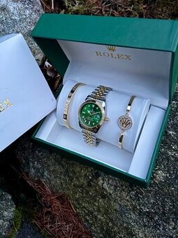 Pánske Hodinky Rolex Datejust | 36 mm | Green/Gold Dial