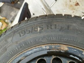 Zimna sada 195/65 R15 T, na plechacoch 5x112 - 1