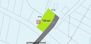 Predaj  pozemok 720m2 (41mx17m) Pavčina Lehota-Liptovský Mik