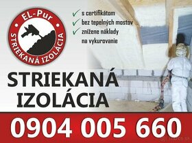 Striekana Penova Izolacia