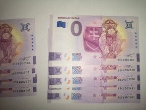 0€ euro bankovky Miro Satan