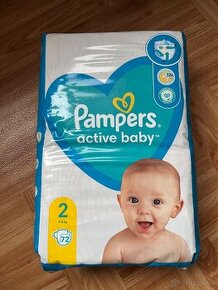 Plienky Pampers active baby veľkosť 2 72ks