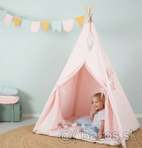 Detský stan Little Dutch TeePee Pink