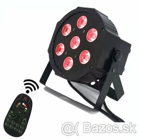 RGBWAUV LED PAR + diaľkové ovládanie