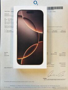 ✅ NOVÝ APPLE iPHONE 16 PRO = 512 GB - PÚŠTNY TITÁN ✅