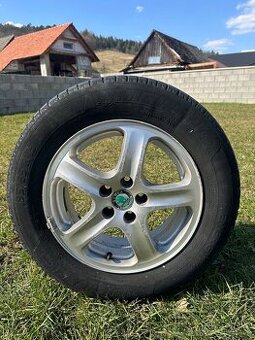 Alu disk škoda 5x100 letná Pneu 195/65 R15 - 1