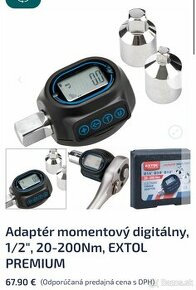 EXTOL PREMIUM momentový digitálny adaptér (kľúč)