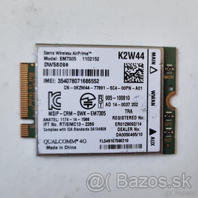 EM7305 K2WW | DW5809e | WWAN 4G/LTE modul do laptopu dell