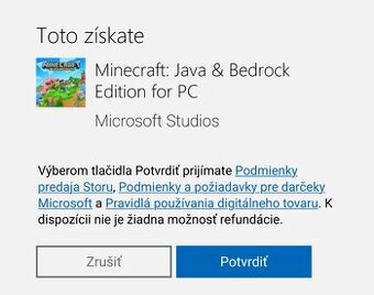 Predám Minecraft Java&Bedrock edition