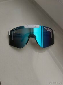 Športové slnečné okuliare Pit Viper - modro biele