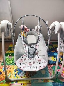 Kinderkraft elektrické Lehátko hojdacie Flo Pink 0m+, do 9kg