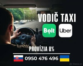 BOLT TAXI VODIČ SLOVENSKO 8% PROVÍZIA