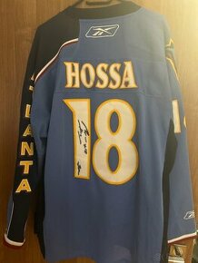 NHL dres Atlanta Trashers Marián Hossa s podpisom