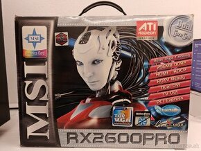 Predám pasívnu grafickú kartu MSI RX2600PRO