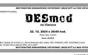 Desmod na Vianoce, Trencin 22.12