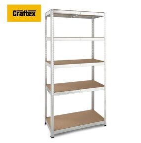 Craftex Kovový vysokozáťažový bezskrutkový regál 180x90x40